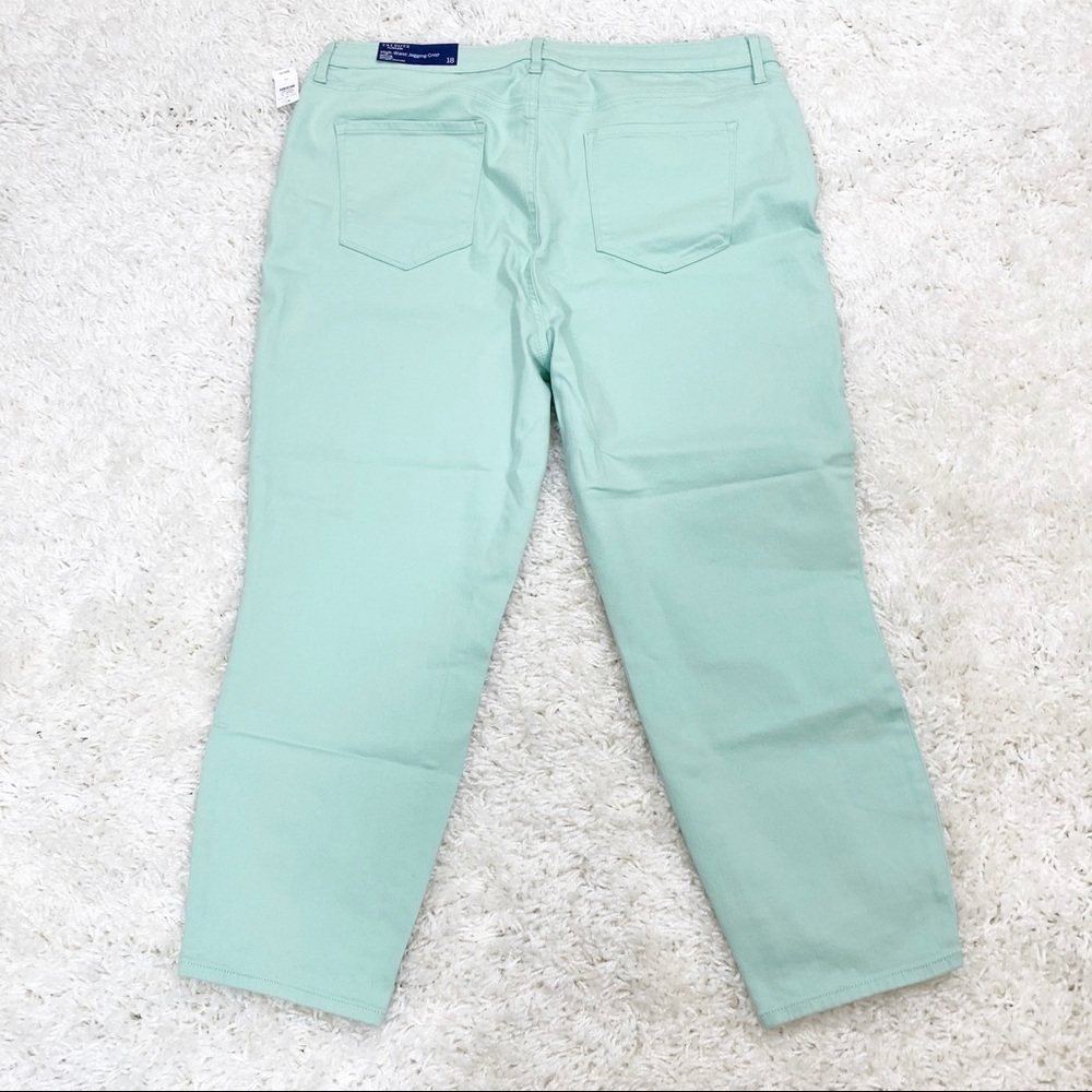 TALBOTS MINT JEGGINGS CROP 18 GUC